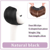 V-Shaped Synthetic Wig - Women's Long Hair Extension for Volume & Style